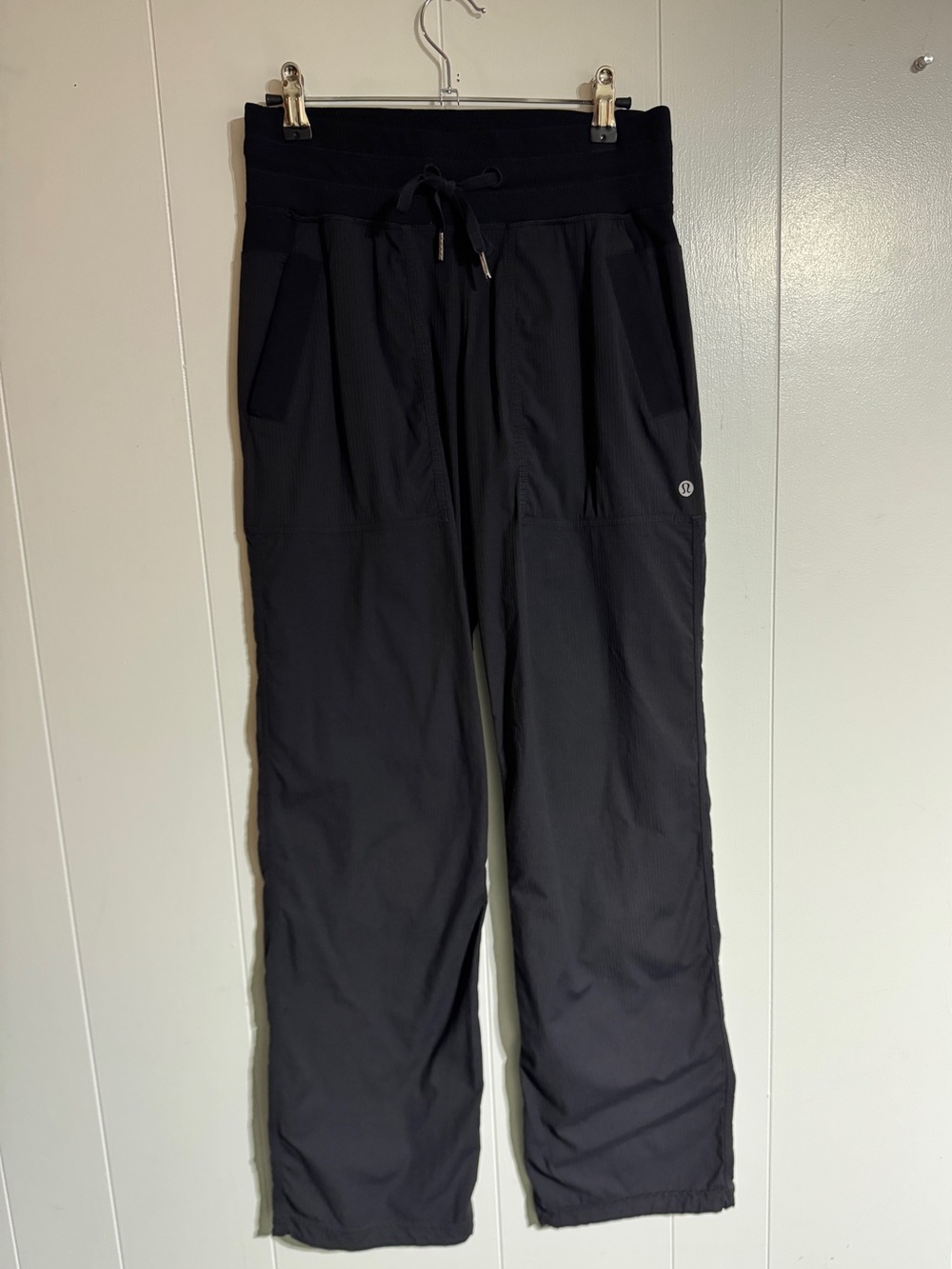 Lululemon Womens Black Dance Studio Pants Mid-Rise Drawstring Loose Fit